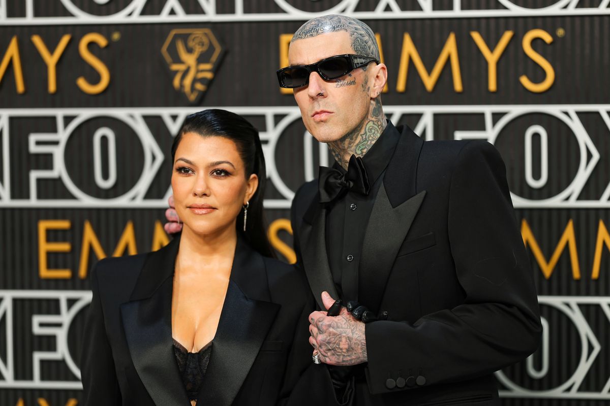 Kourtney and Travis, Issa Rae, Donald Glover Shine on Emmys Red Carpet