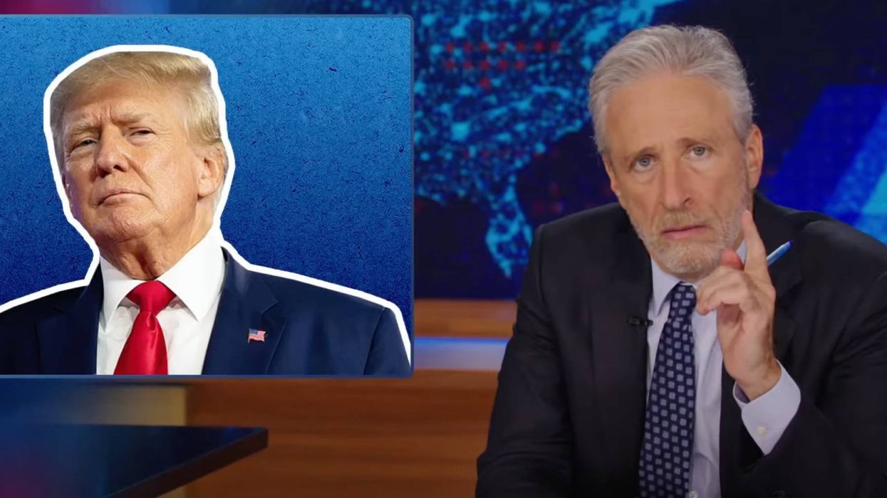 Jon Stewart Compares Trump’s Remixed Harris Attacks to an Elton John Song