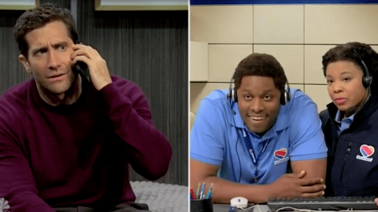 ‘SNL’: Jake Gyllenhaal Tries and Tries to Cancel a Flight