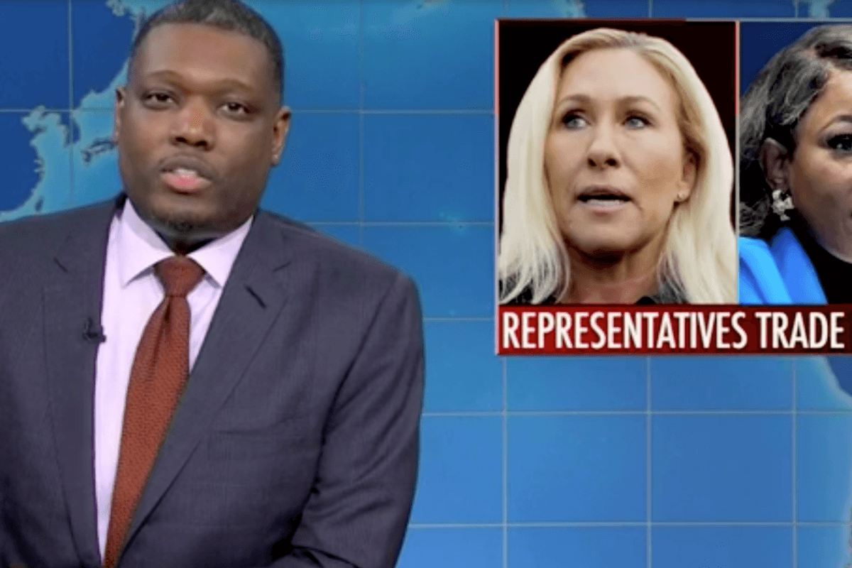 ‘SNL’ Weekend Update Tackles Trump-Biden Debates, MTG Getting Roasted By Colleague