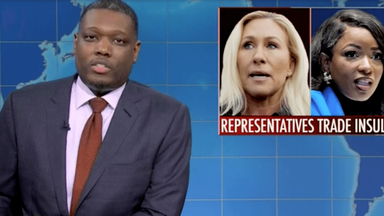 ‘SNL’ Weekend Update Tackles Trump-Biden Debates, MTG Getting Roasted By Colleague
