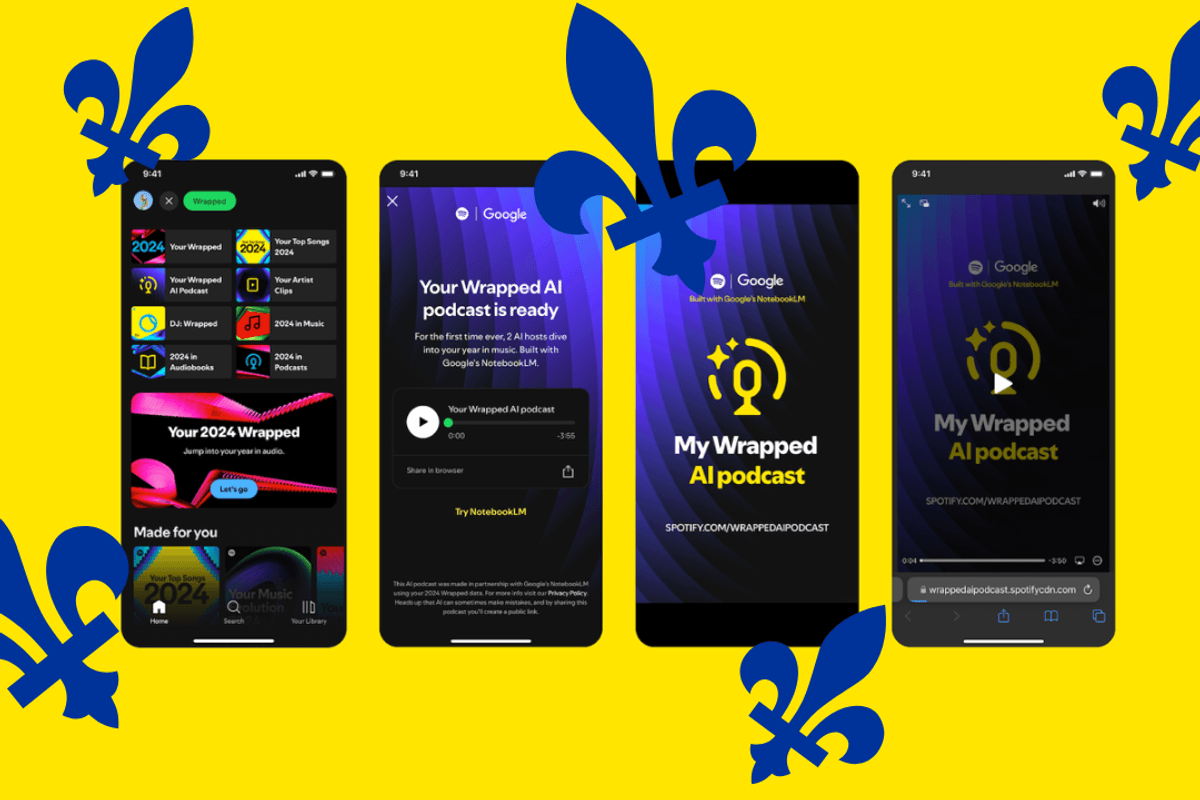 Voici notre Spotify Wrapped provincial, édition 2024