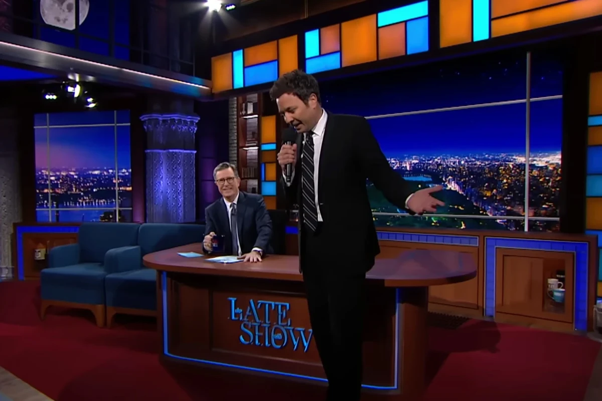 Watch Jimmy Fallon Pay Tribute to Stephen Colbert Ahead of ‘Late Show’ Ending